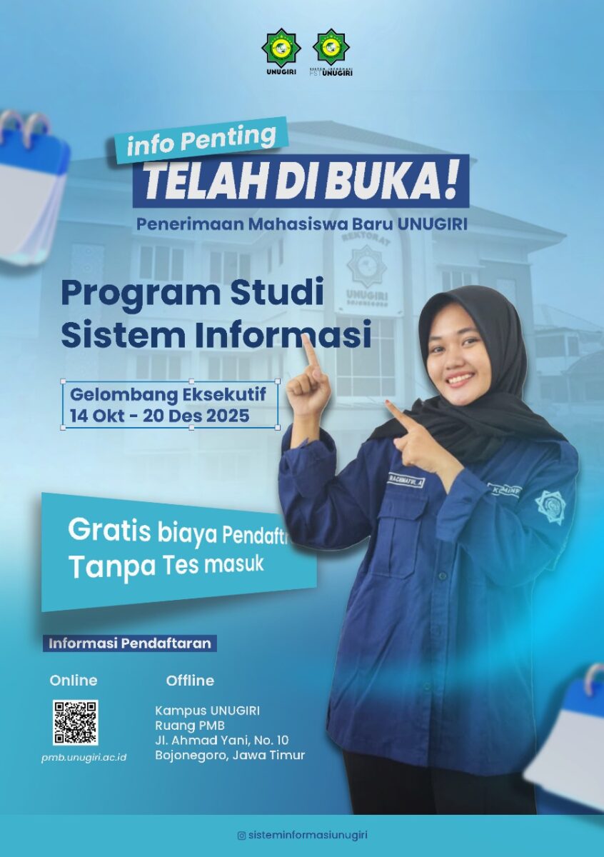 Poster PMB Sistem Informasi UNUGIRI